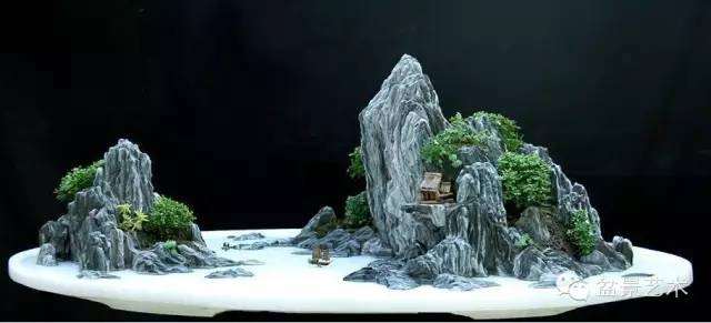 山水盆景的石料选择加工及造型