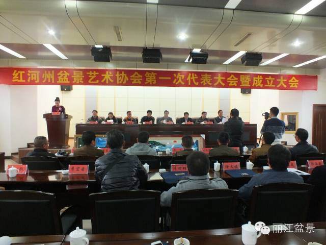 云南省红河州盆景艺术协会成立大会简报