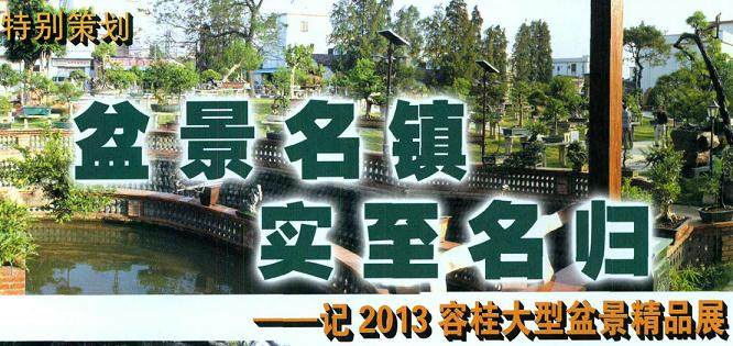 2013 广东举办大型容桂盆景展