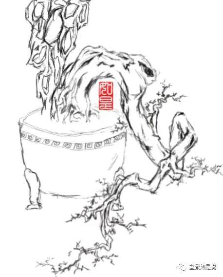 试论中国盆景方法 三 形神兼 第二节