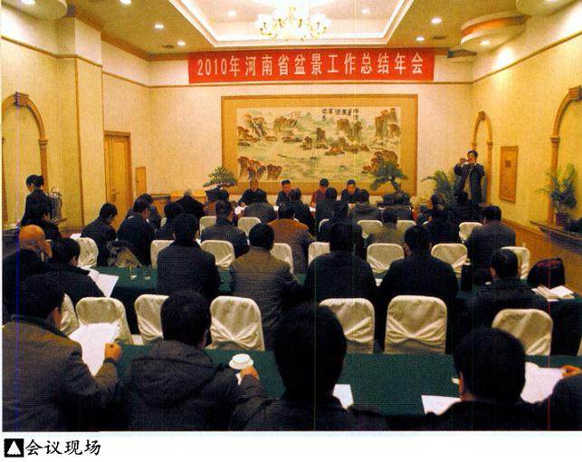 河南省2010年盆景工作总结年会在驻马店天龙大酒店召开