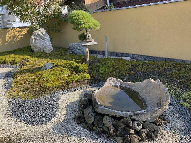 参观日本四国岛的盆景花园