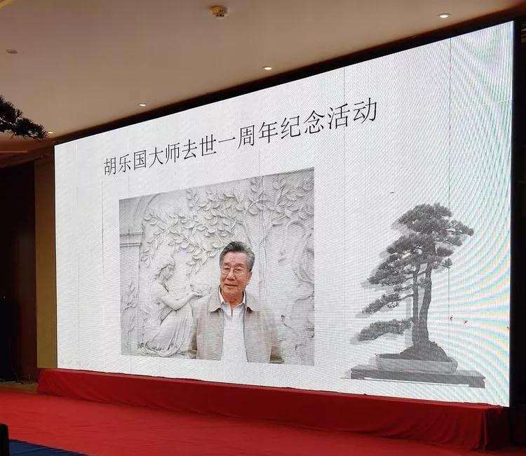 赵庆泉在北京的我国首届盆景艺术展览会上