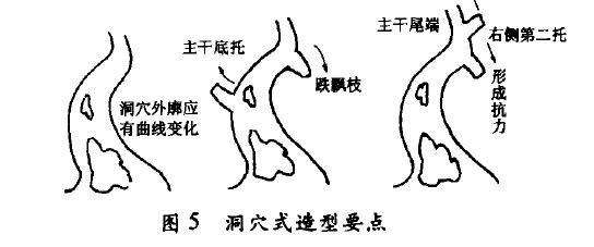 洞穴式盆景怎么配盆造型