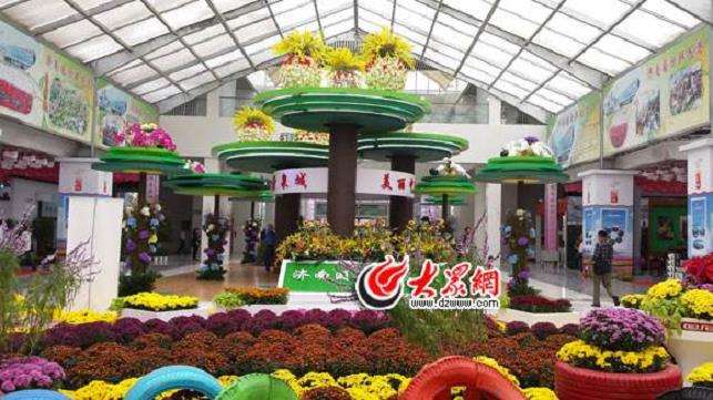 济南举行大汉花卉品种展示会