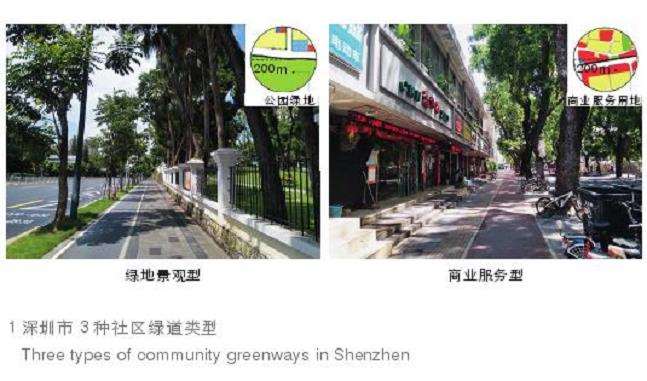 深圳社区绿道建成环境的3个特征