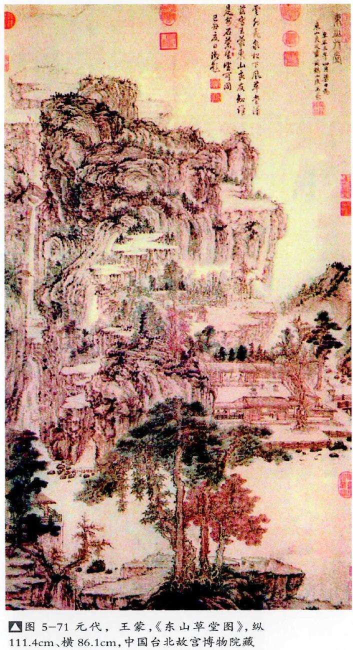 元代寺观壁画中的植物类盆景 图片