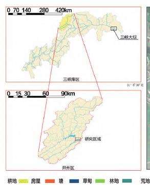 三峡水库澎溪河鸟类群落研究区域的3个概况