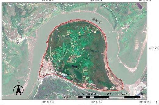 三峡水库澎溪河鸟类群落研究区域的3个概况