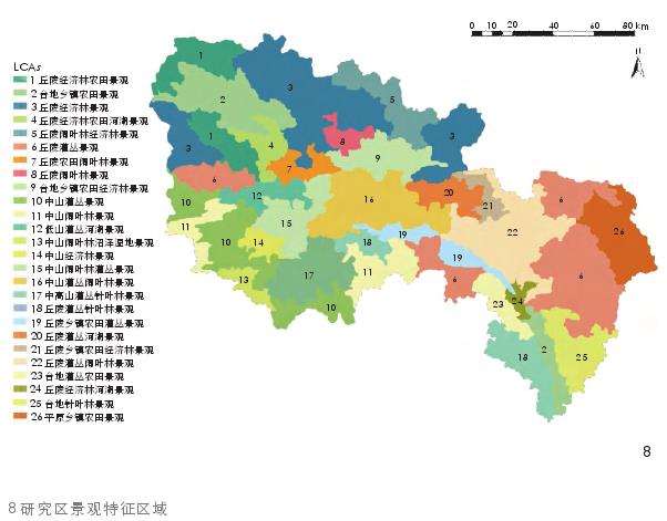 鄂西北秦巴山区景观特征要素的3个筛选