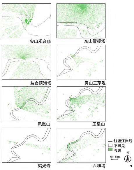 钱塘观潮景观遗产点的观潮景观视线分析