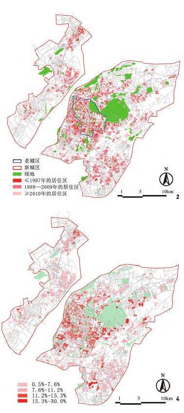 基于可达性的新老城区绿居人空间分布研究