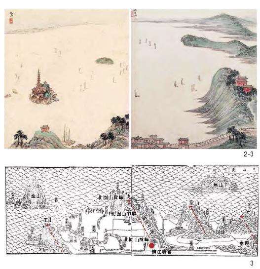明中晚期京口三山图像中的视觉空间分析
