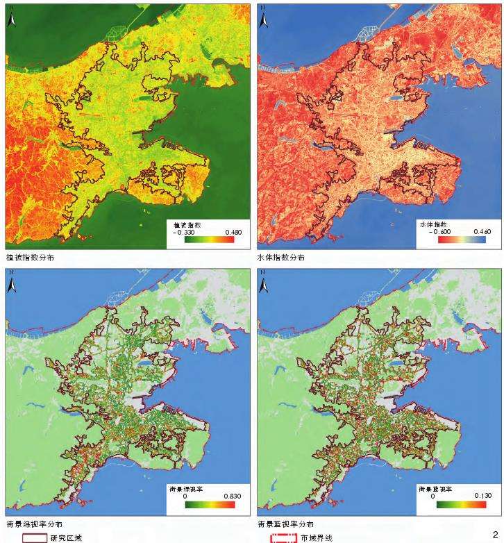 城市蓝绿空间对老年心理健康影响机制的3个模型结果