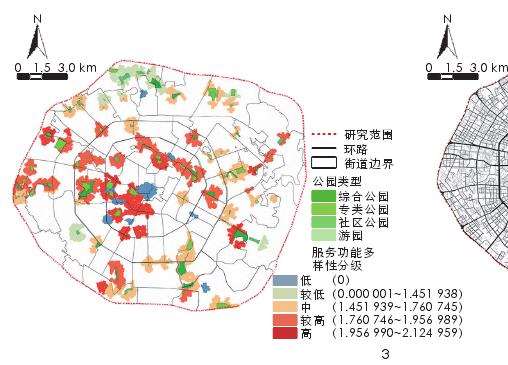 成都三环内城市公园绿地