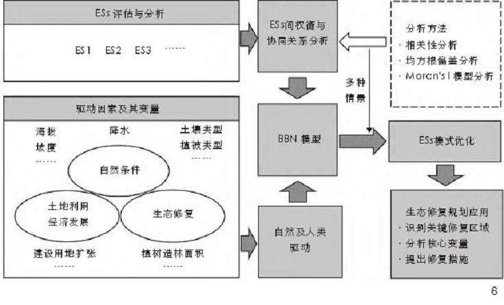 ESs间权衡与协同关系识别在景观规划中的应用