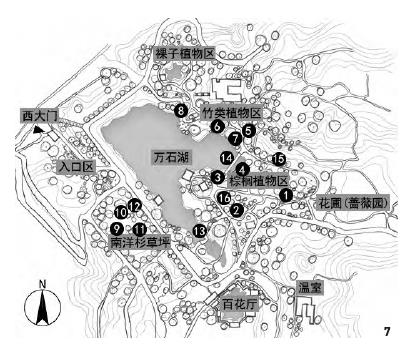 厦门植物园的3个园林布局与空间构图