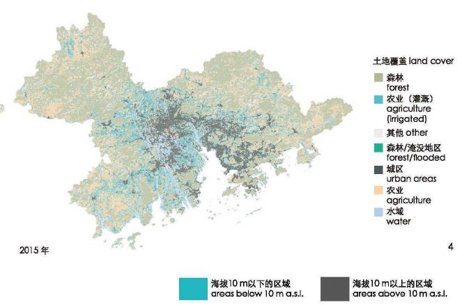 中国珠江三角洲基于时空矩阵图析土地覆盖演变