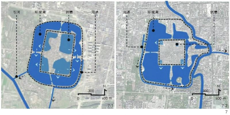 黄泛平原现存十四古城城湖风景的结构体系与营造方法