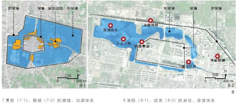 黄泛平原现存十四古城城湖风景的结构体系与营造方法