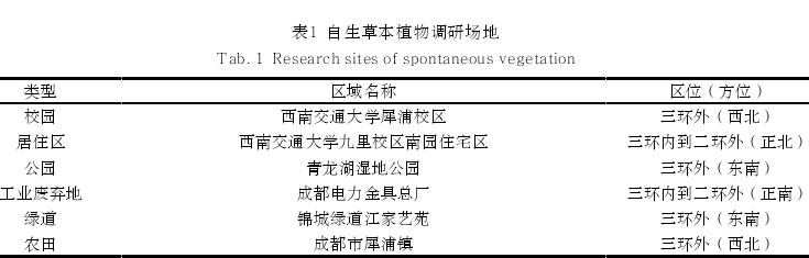 成都自生草本植物屋顶绿化夏季气候适应性研究