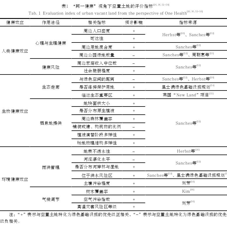 以绿色基础设施为导向的城市空置土地转化研究