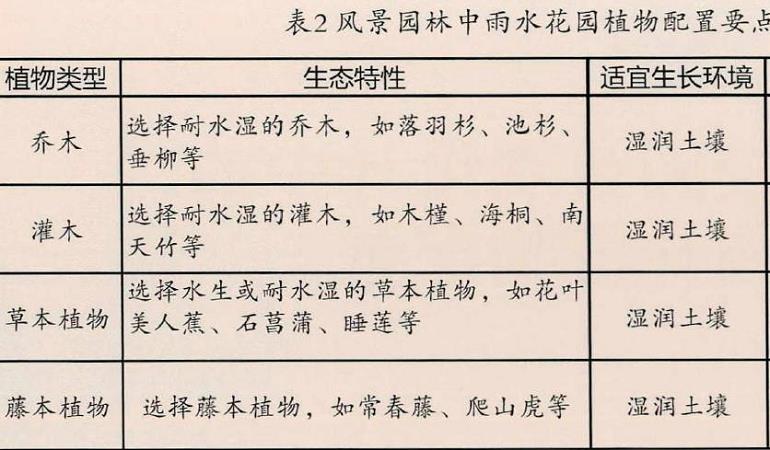 风景园林工程中雨水花园的3个设计与施工策略