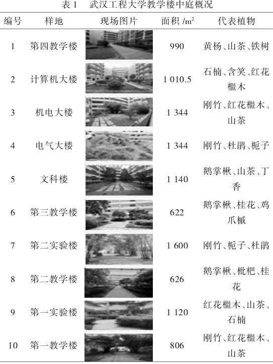 健康视角下高校中庭绿地景观营造策略研究