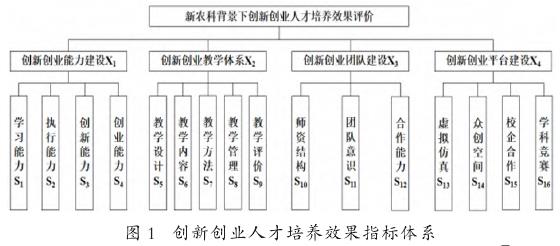 新农科背景下创新创业人才培养效果评价体系