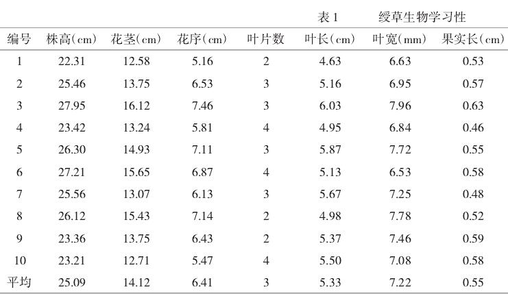 张家口地区野生绶草生境的调查